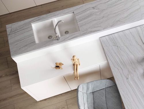 Sensa White Macaubus Countertop