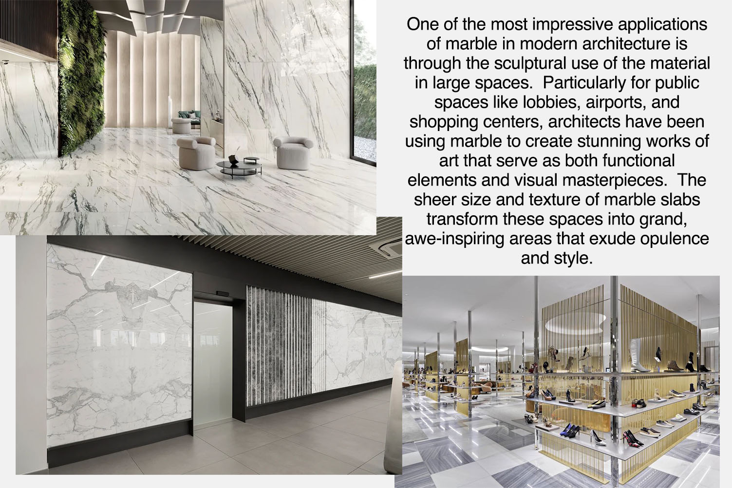 Marble applications in public facilities