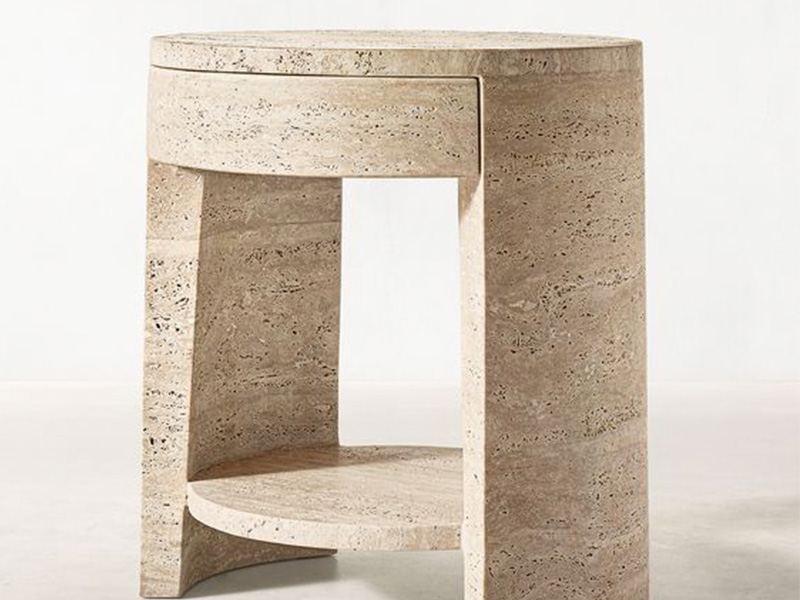 Travertine Design Table Chair