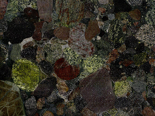 Green Porphyry Flamed Stone